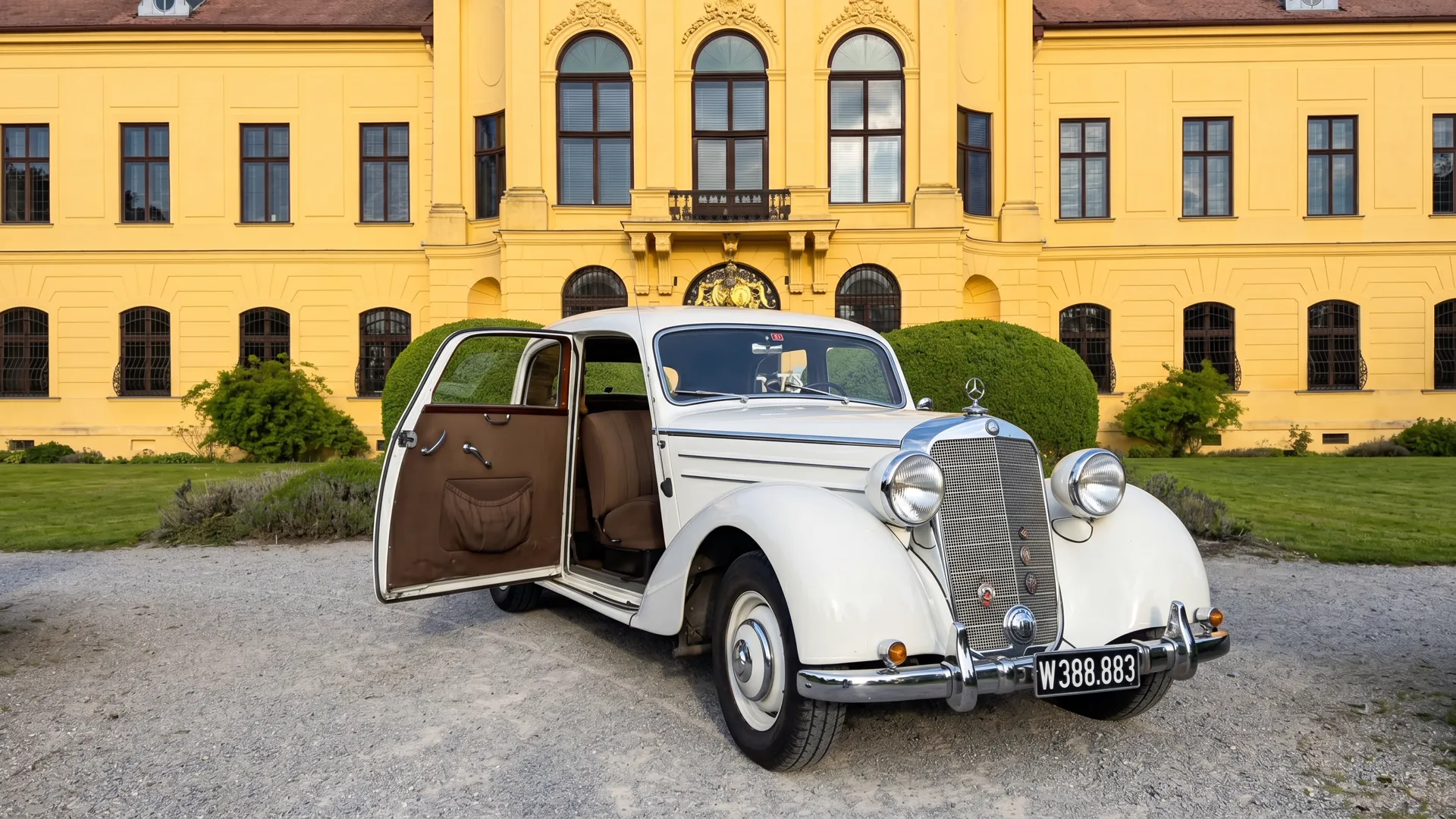 Mercedes-Benz 170 S mieten Wien - Eleganter Klassiker | MrRa Hochzeitsauto Mercedes 170 S, Auto für Hochzeit Oldtimer, Hochzeitsauto Brautauto, Oldtimer mit Blumenschmuck