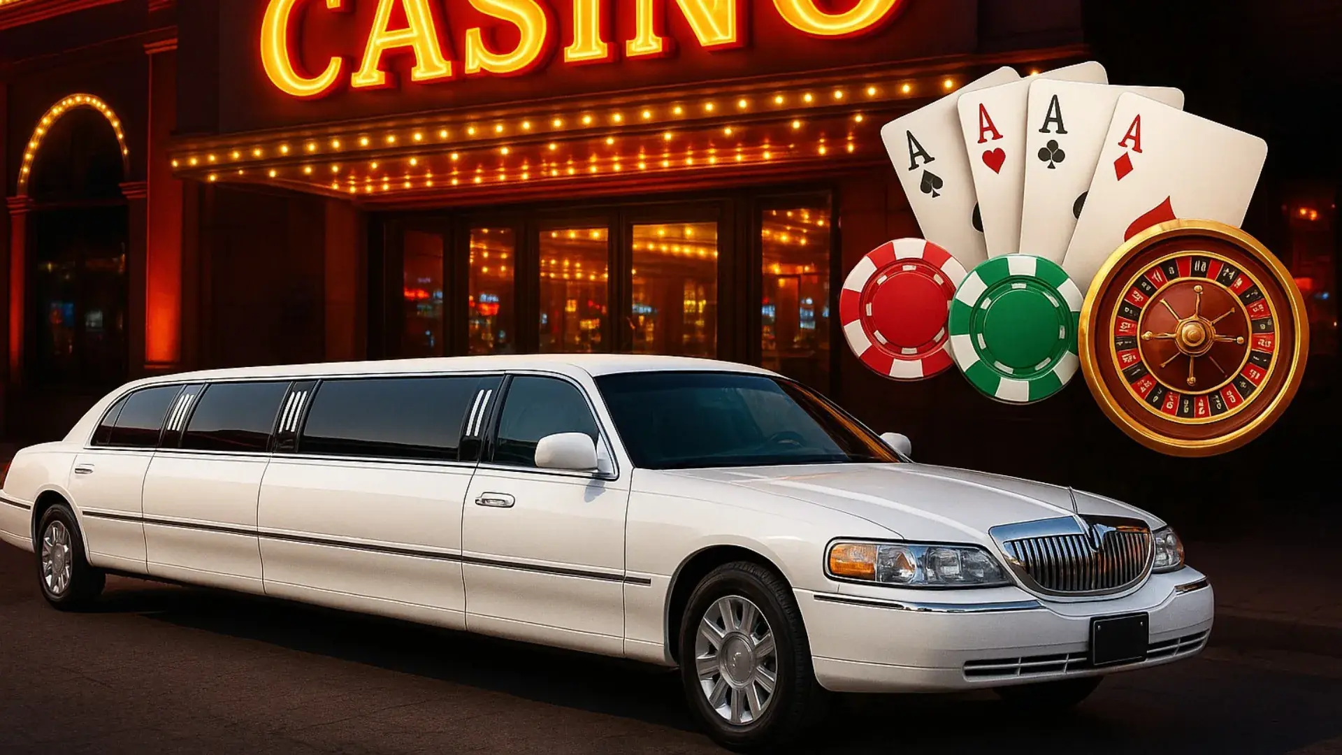 Casino Transfer mit Stretchlimousine - VIP Nacht