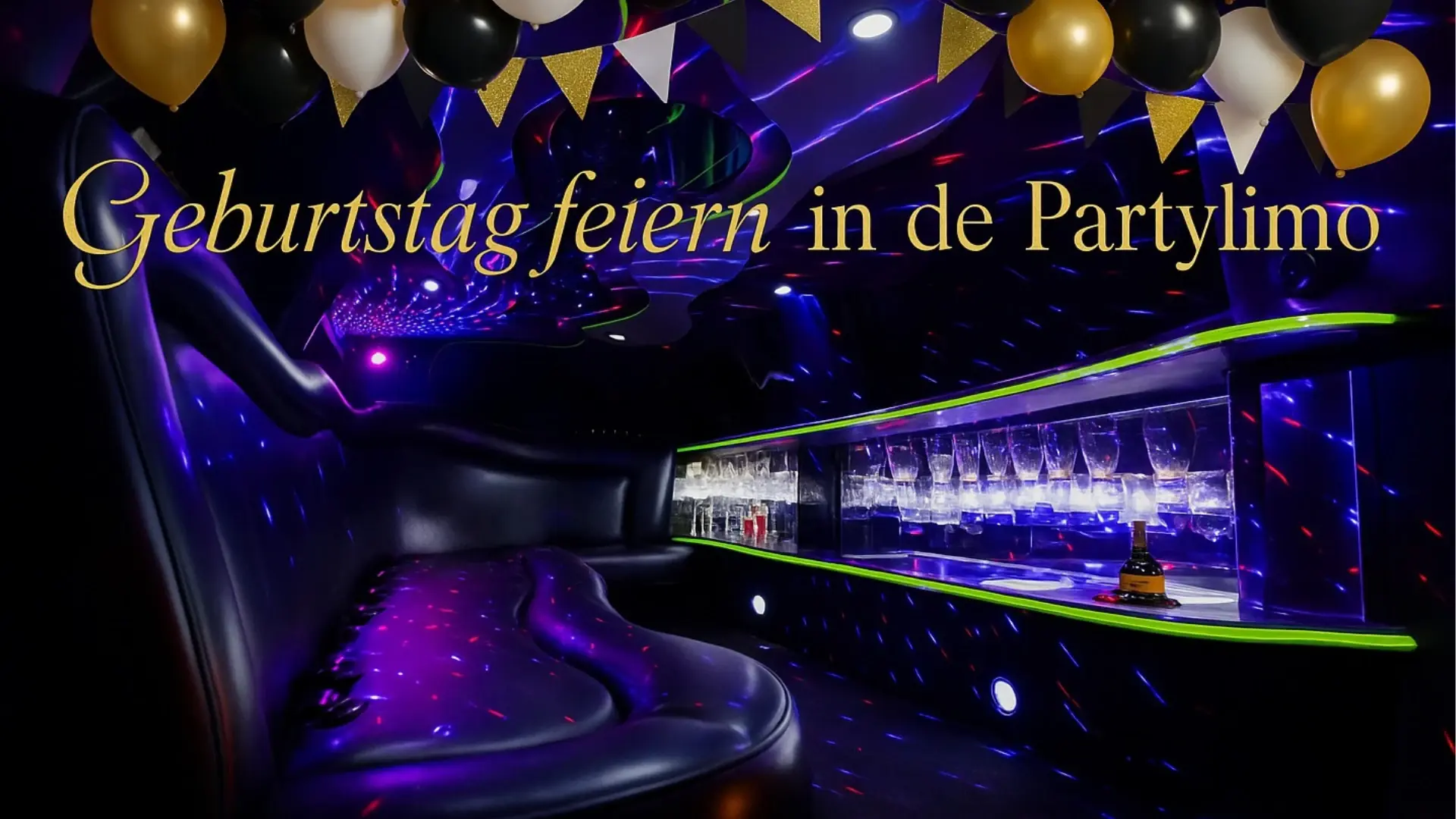 Geburtstagsfeier in einer Limousine - Exklusives Ambiente